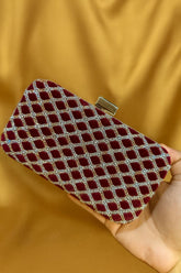 Fancy Clutch-10040 (Maroon)